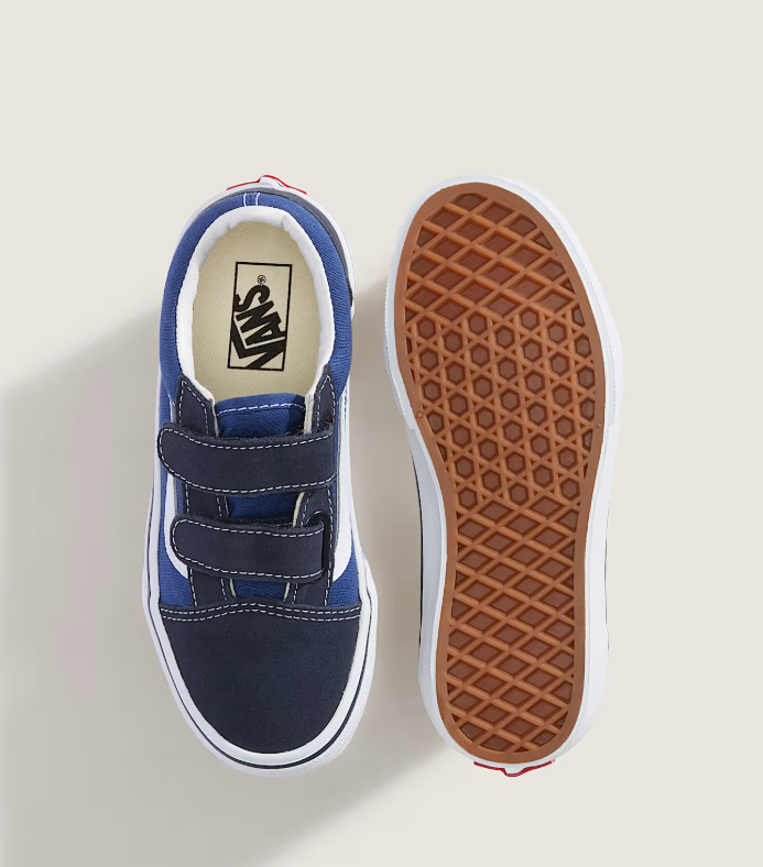 Vans Old Skool Enfant Velcro Bleue 3