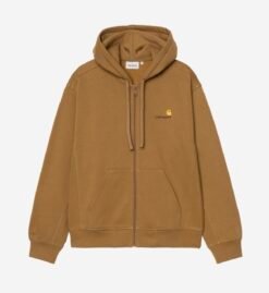HOODED AMERICAN SWEAT HAMILTON BROWN