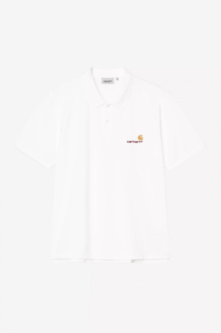 AMERICAN SCRIPT POLO WHITE