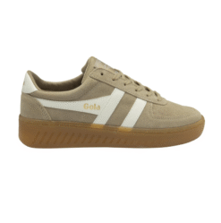 GOLA GRANDSLAM SUEDE TRAINERS BONE/GUM