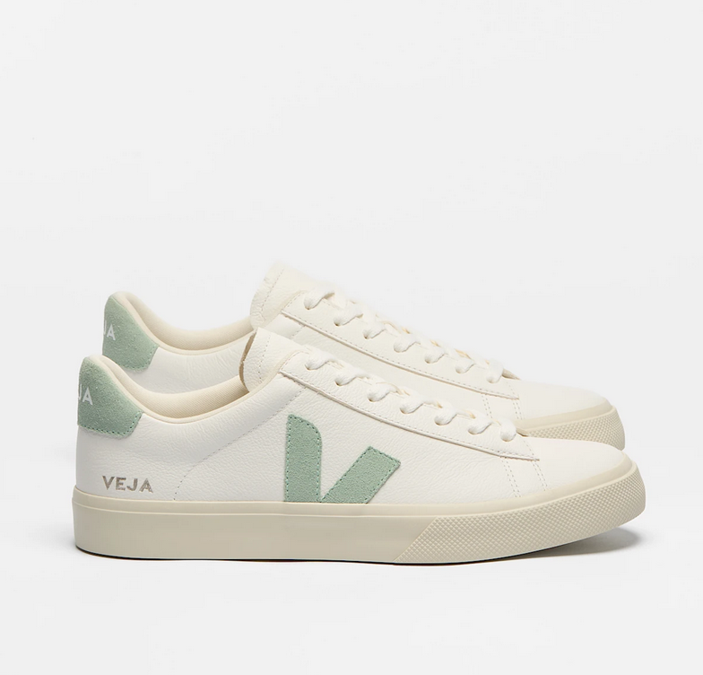 Veja Campo Leather White Matcha 1