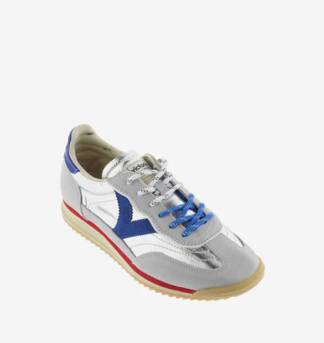 Victoria Saturno Nylon Métal et Daim Plata 2