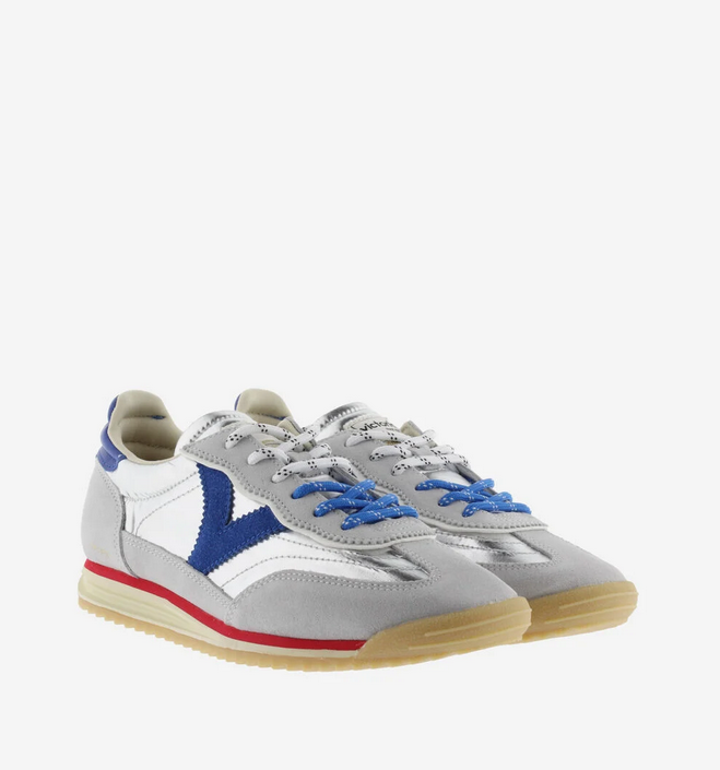 Victoria Saturno Nylon Métal et Daim Plata 4