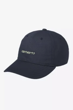 CASQUETTE CANVAS SCRIPT CAP DEEP NIGHT/GENTLE GREEN