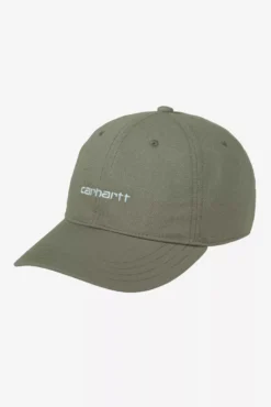 CASQUETTE CANVAS SCRIPT CAP LEAF/TOURMALINE