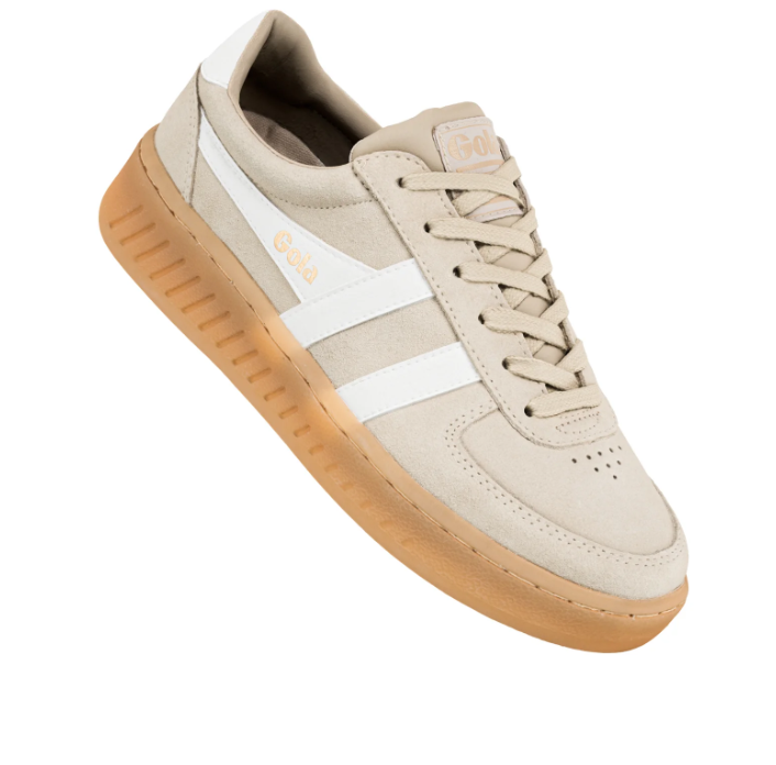 Gola Classics Grandslam Suede Trainers Bone Off White Gum 2