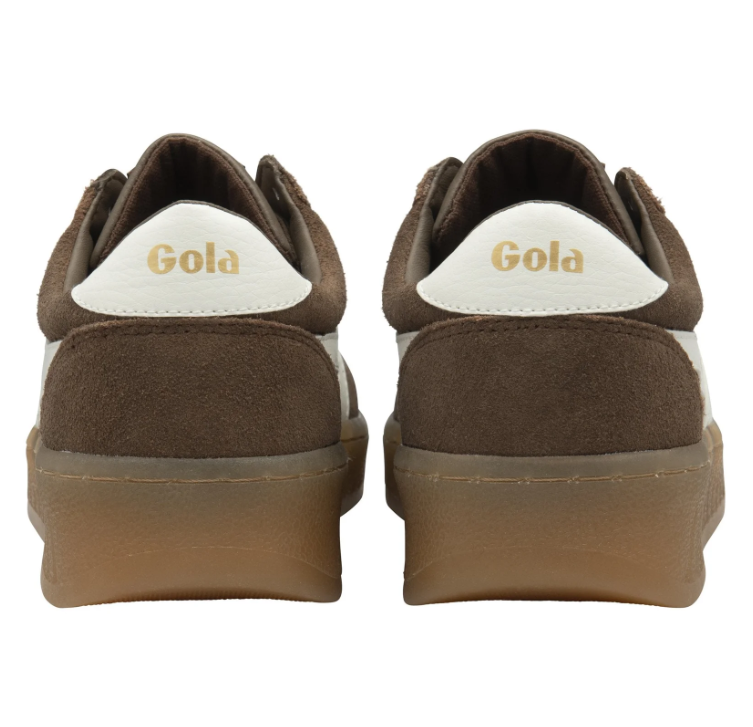 Gola Classics Grandslam Suede Trainers Otter Off White Gum 3