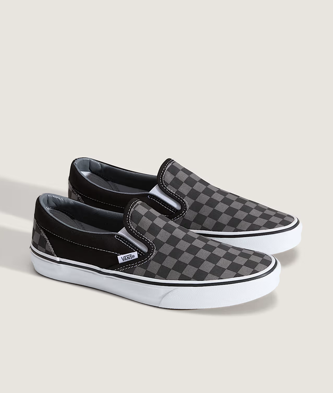 Vans Slip On Damier Noir et Gris 1