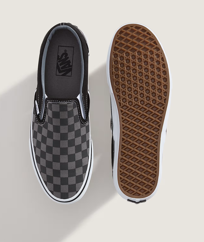 Vans Slip On Damier Noir et Gris 2
