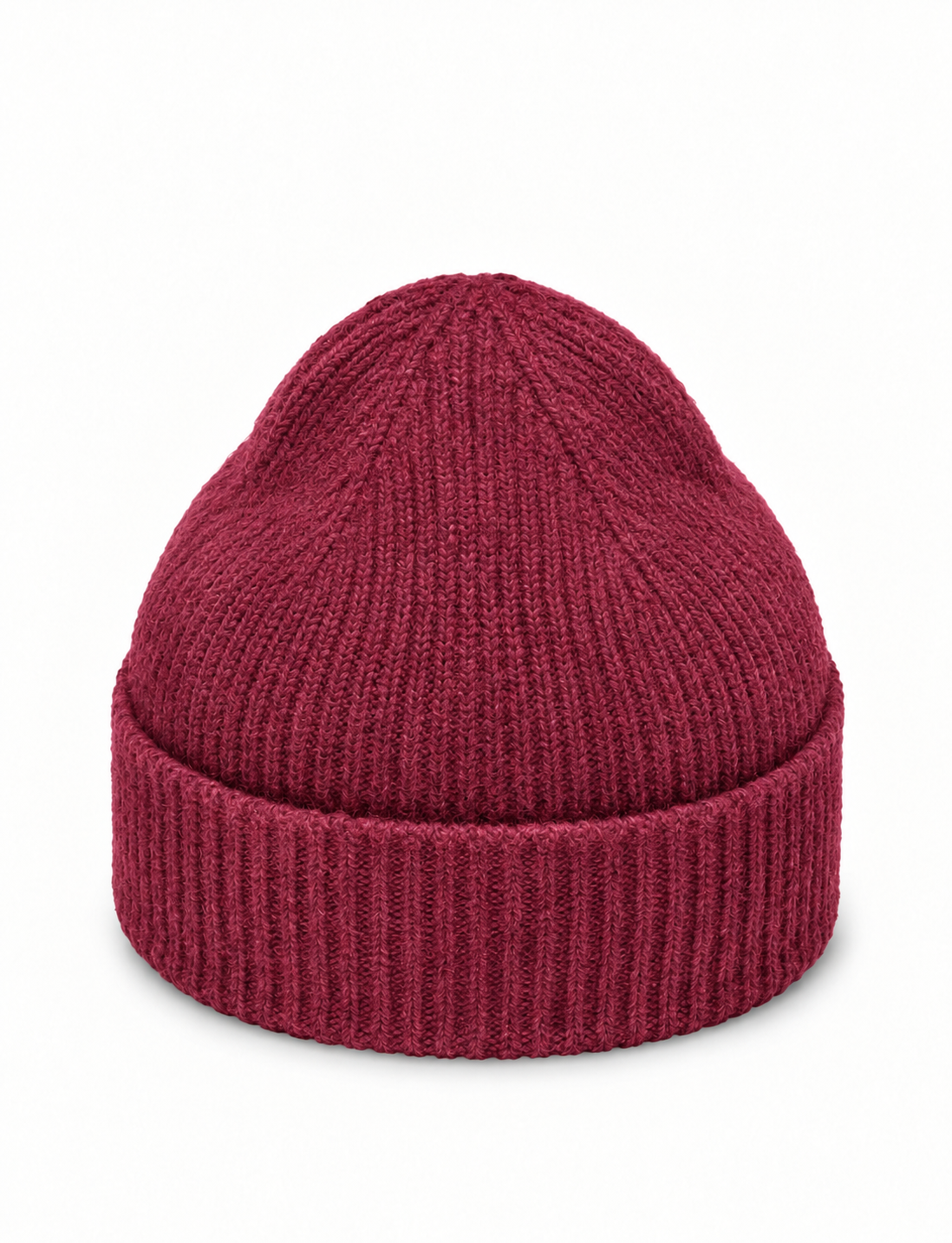 Bonnet côtelé rose poudré profond